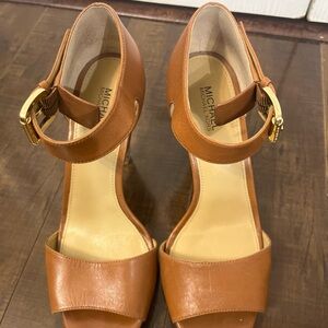 Michael Kors Leather Heeled Sandals